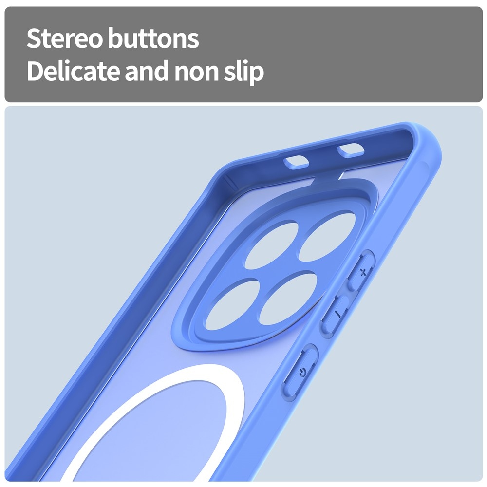 Matta zselés tok MagSafe-val a Xiaomi Poco M8 5G/Redmi Note 15 5G/Note 15 4G számára - világoskék színben