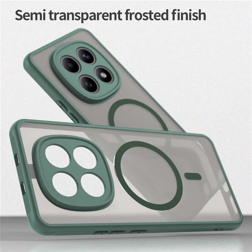 Matta zselés tok MagSafe tok Xiaomi Poco M8 5G/Redmi Note 15 5G/Note 15 4G - zöld