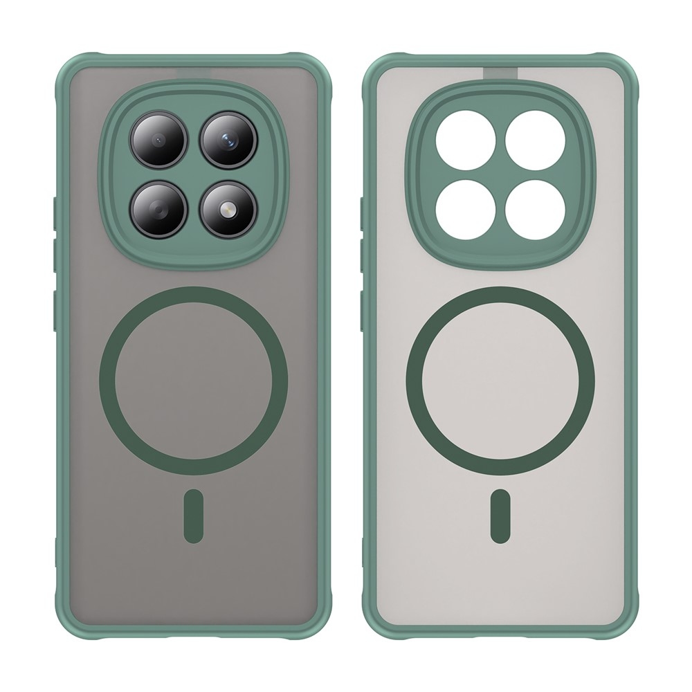 Matta zselés tok MagSafe tok Xiaomi Poco M8 5G/Redmi Note 15 5G/Note 15 4G - zöld