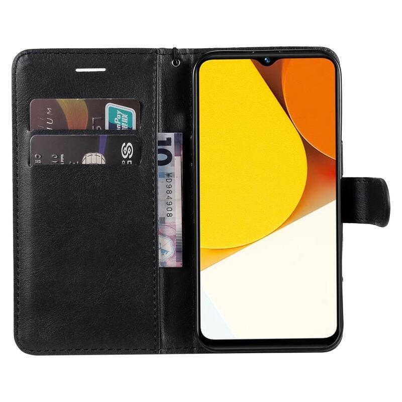 Case pénztárca-tok a Vivo Y35 mobiltelefonhoz – fekete