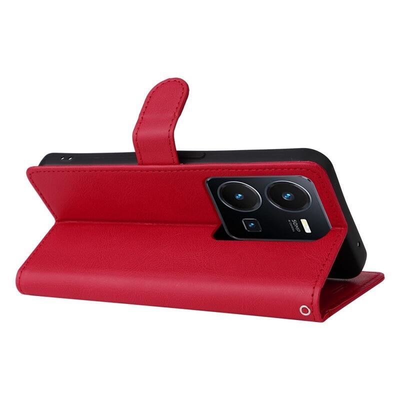 tok pénztárca tok a Vivo Y35-hez - piros