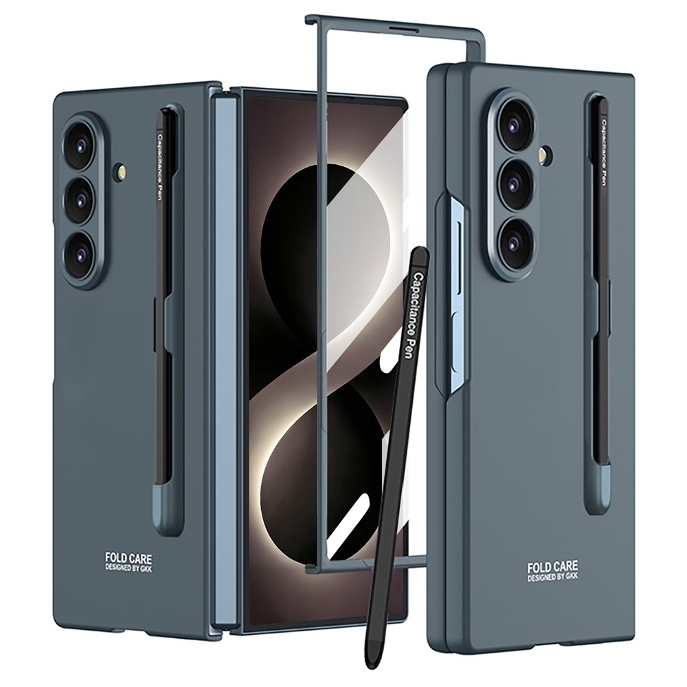 Műanyag tok védőüveggel a kijelzőhöz + érintőceruza a Samsung Galaxy Z Fold8 Ultra 5G-hez – zöld