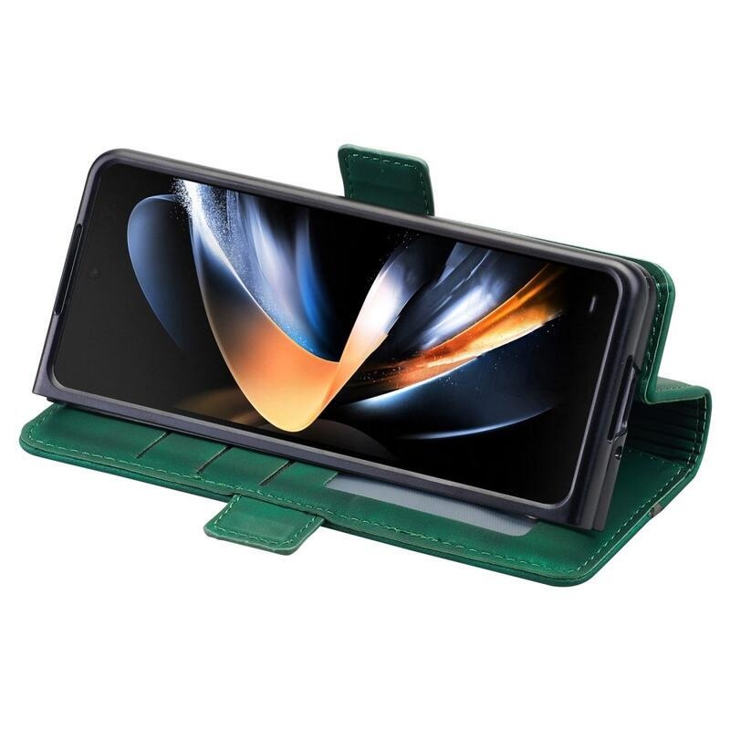 PU bőr tok Samsung Galaxy Z Fold4 5G - zöld - Samsung Galaxy Z Fold4 5G számára