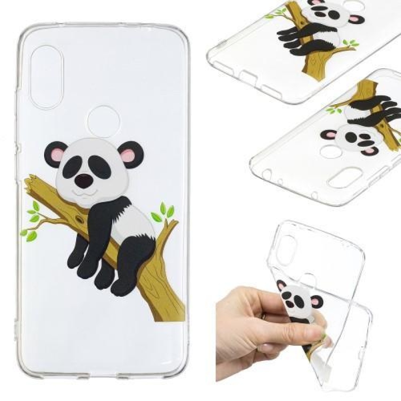 Szilikon tok Xiaomi Redmi Note 6 Pro tokhoz - panda egy ágon