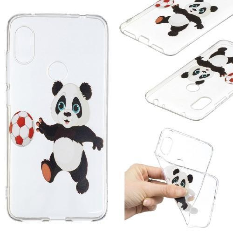 Szilikon tok Xiaomi Redmi Note 6 Pro tokhoz - panda labdával