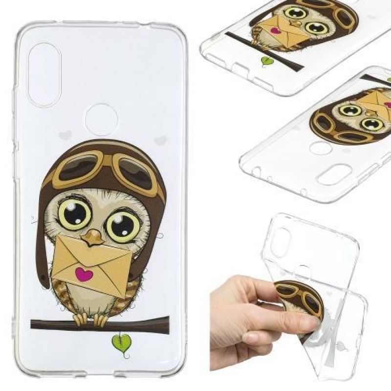 Szilikon tok Xiaomi Redmi Note 6 Pro tokhoz - bagoly