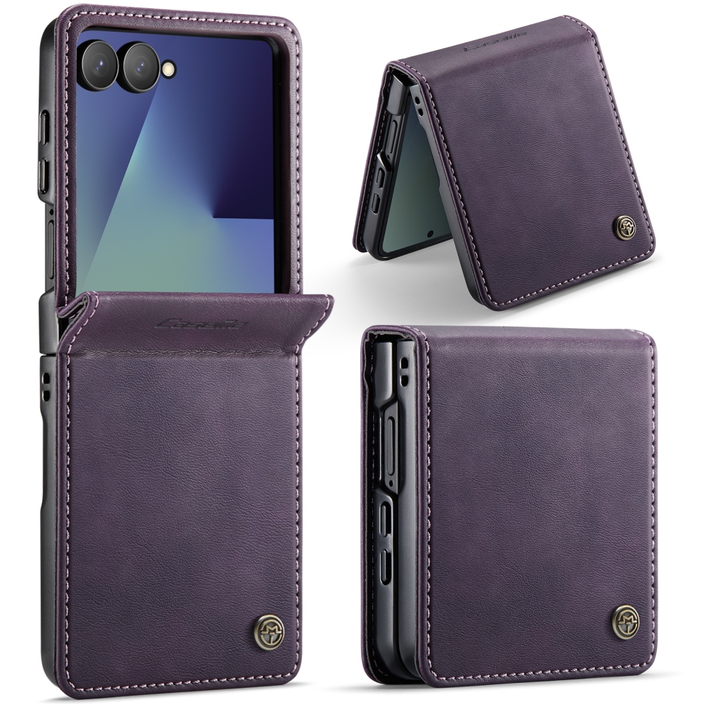 CASEME könyvformájú tok a Samsung Galaxy Z Flip8 5G-hez – lila
