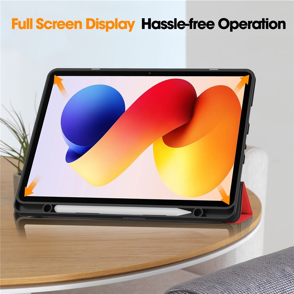 Intelligens tokok Összecsukható tok Xiaomi Redmi Pad 2 Pro-hoz - piros