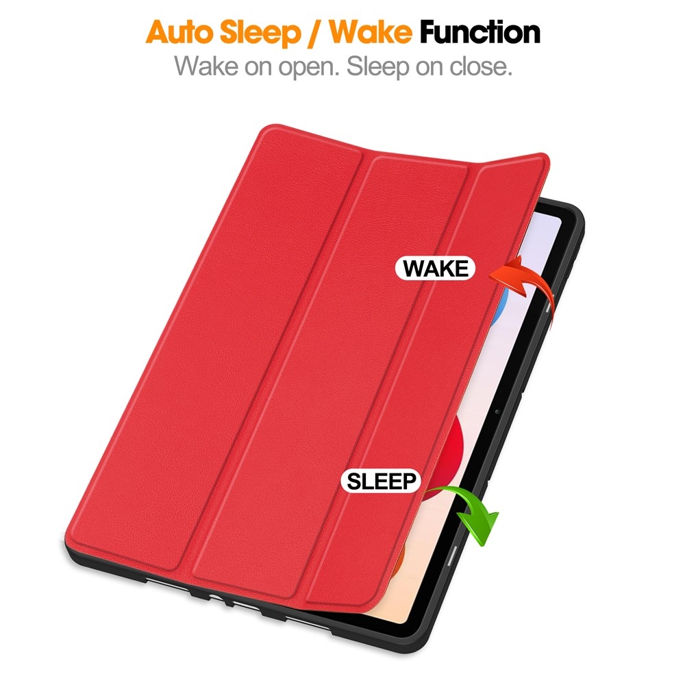 Intelligens tokok Összecsukható tok Xiaomi Redmi Pad 2 Pro-hoz - piros