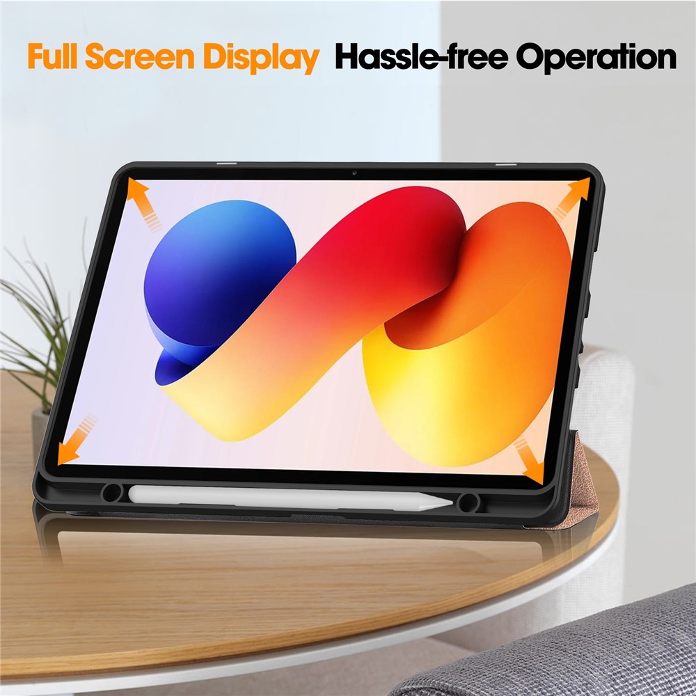 Okos összecsukható tokok Xiaomi Redmi Pad 2 Pro-hoz - rozéarany