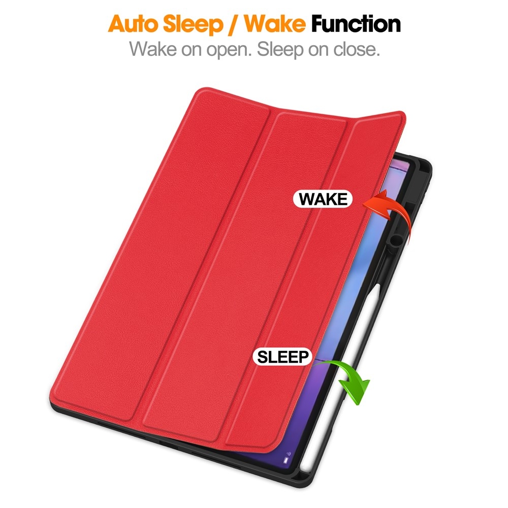 Cases okos tok a Lenovo Idea Tab Pro 13 2. generáció (TB-390FU) készülékhez – piros