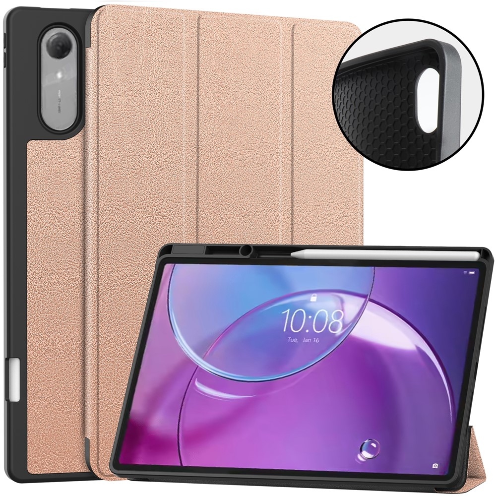 Cases okos tok a Lenovo Idea Tab Pro 13 2. generáció (TB-390FU) készülékhez – rózsaszín-arany