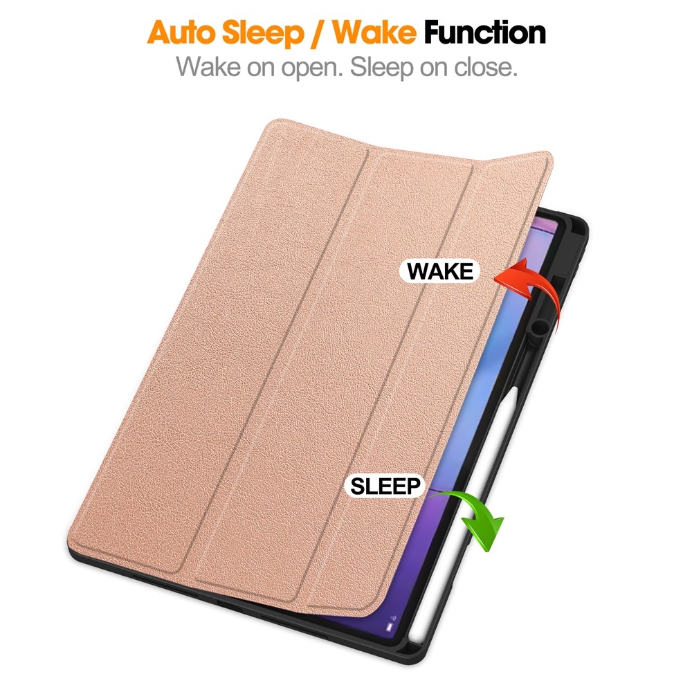 Cases okos tok a Lenovo Idea Tab Pro 13 2. generáció (TB-390FU) készülékhez – rózsaszín-arany