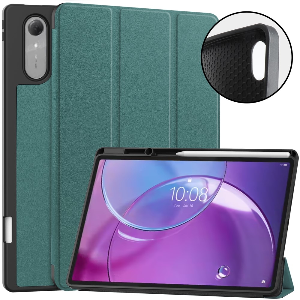 Cases okos tok a Lenovo Idea Tab Pro 13 2. generáció (TB-390FU) készülékhez – zöld