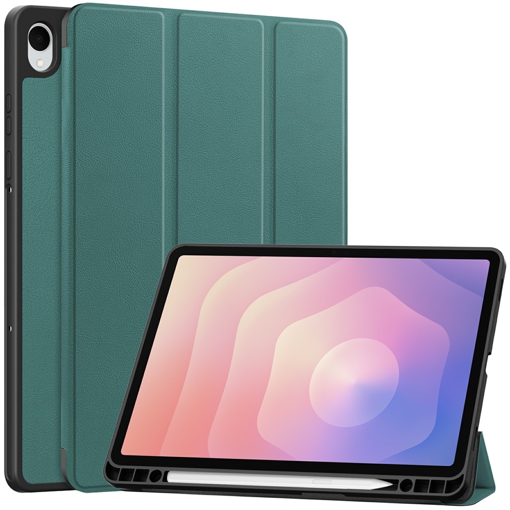 Cases okos záró tok Samsung Galaxy Tab S11-hez - zöld