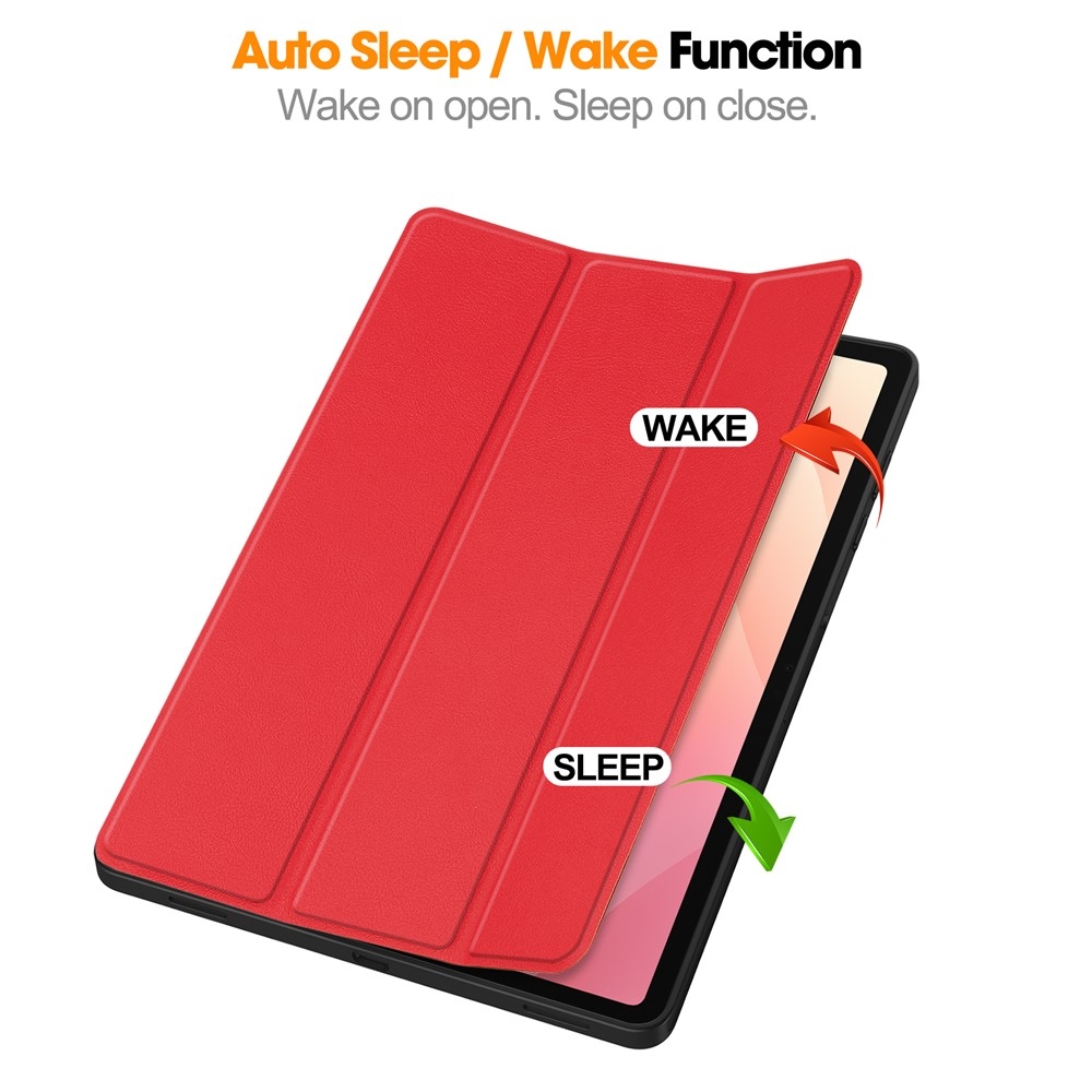 Cases okos tok a Samsung Galaxy Tab S12+ készülékhez – piros