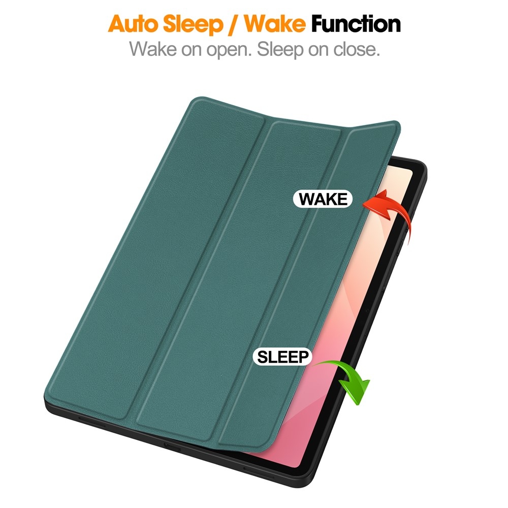 Cases okos tok a Samsung Galaxy Tab S12+ készülékhez – zöld