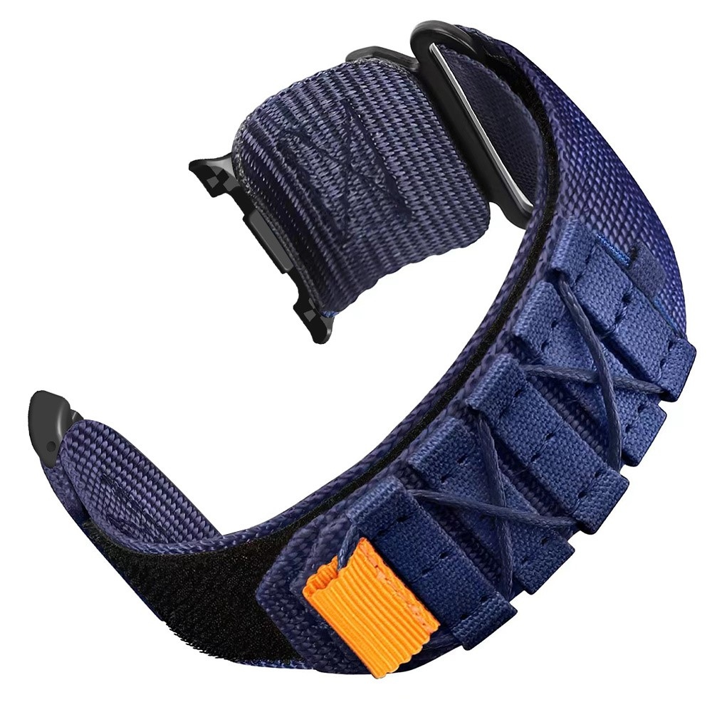 Casual nylon szíj a Samsung Galaxy Watch9 40 mm/44 mm, Watch8 44 mm/40 mm és Watch8 Classic 46 mm modellekhez – kék