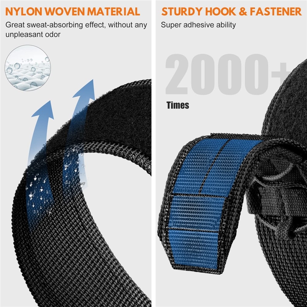 Casual nylon szíj a Samsung Galaxy Watch9 40 mm/44 mm, Watch8 44 mm/40 mm és Watch8 Classic 46 mm modellekhez – narancssárga