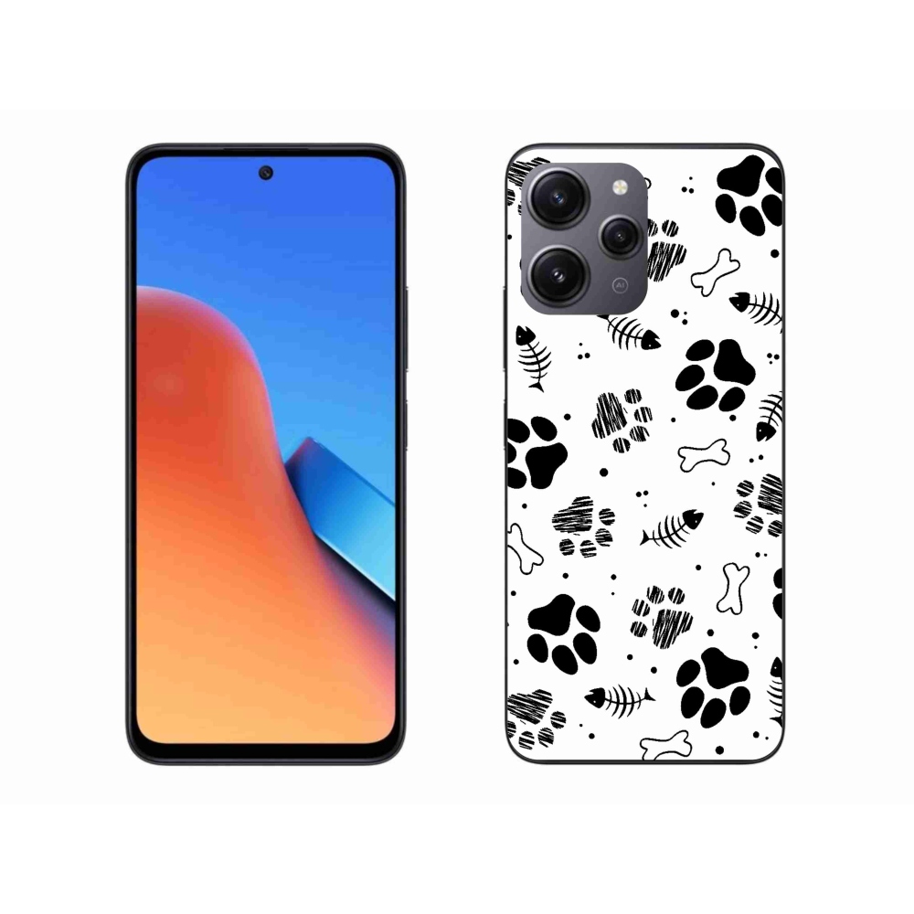 Gél borítás mmCase a Xiaomi Redmi 12-hez - kutyamancsok 1