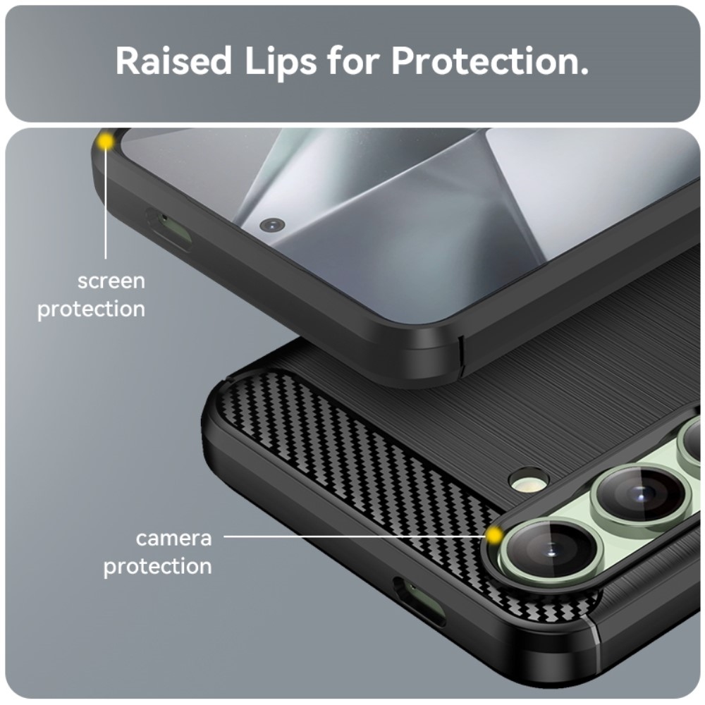 Szénálló zselés tok Samsung Galaxy S24 FE készülékhez - fekete