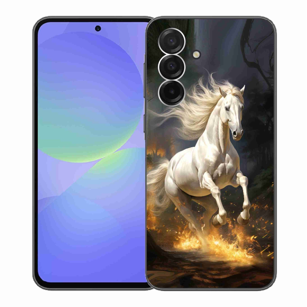 Gél védőhuzat mmCase Samsung Galaxy A36 5G - fehér ló 2