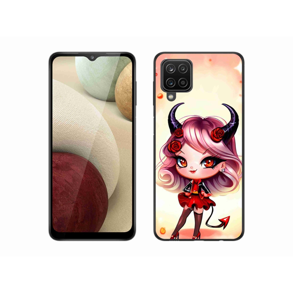 Gél borítás mmCase Samsung Galaxy A12 készülékhez - rajzfilm ördög