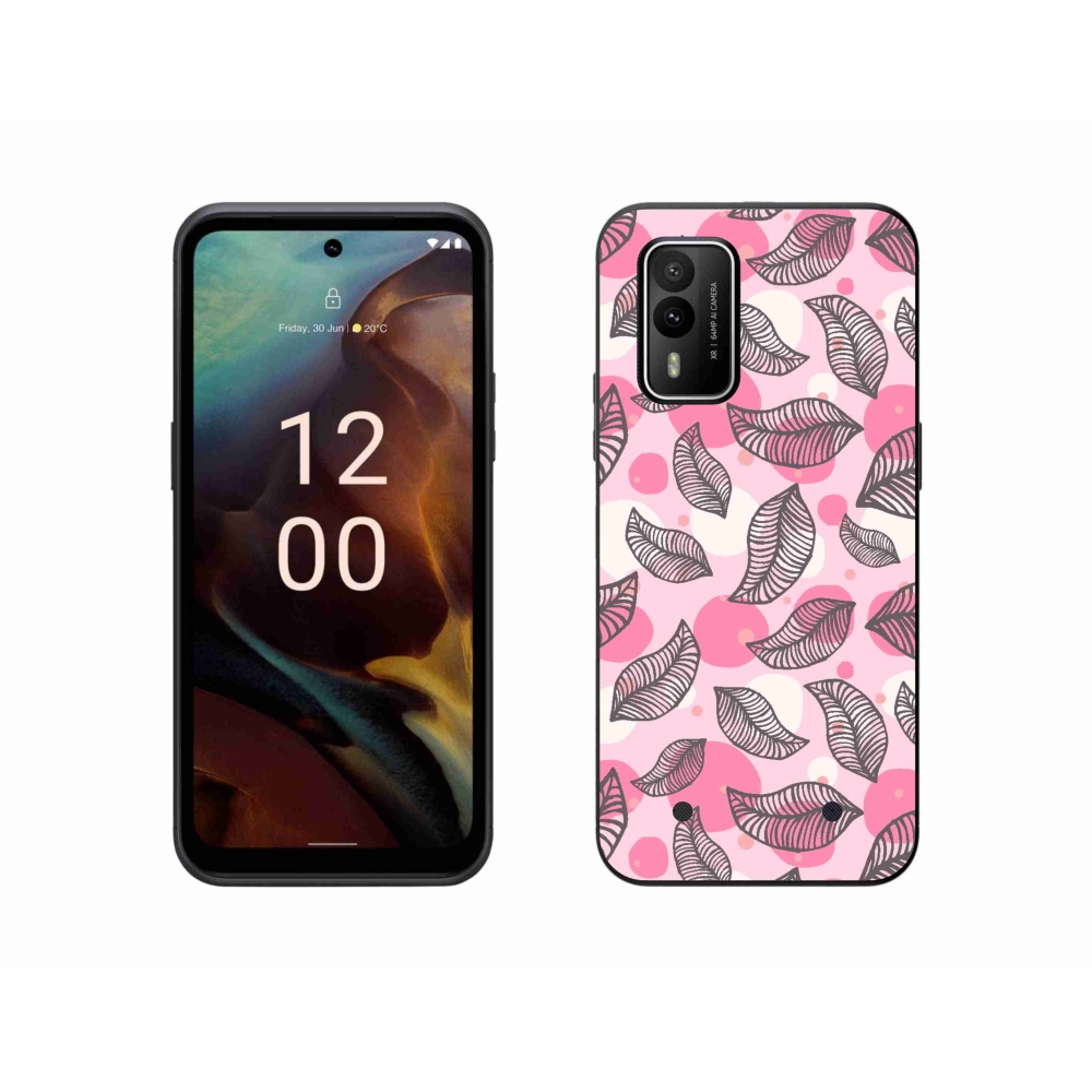 Zselés borítás mmCase a Nokia XR21 készülékhez - rajzfilmes hulló levelek
