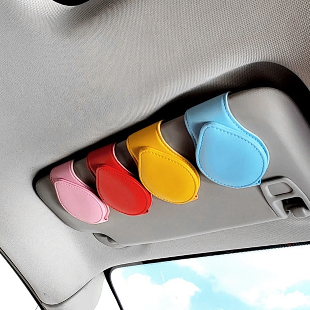 Napellenzőre rögzíthető szemüvegtartó - szürke