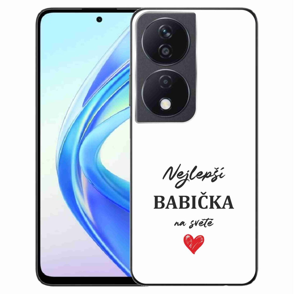 Gél borító mmCase a Honor X7b/Honor 90 Smart - Best Grandma 1 fehér háttérrel