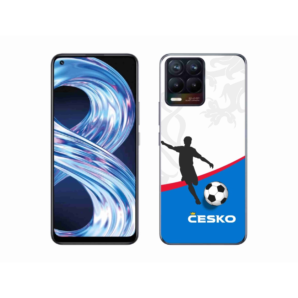Gél borítás mmCase a Realme 8 4G-hez - futball Csehország 1