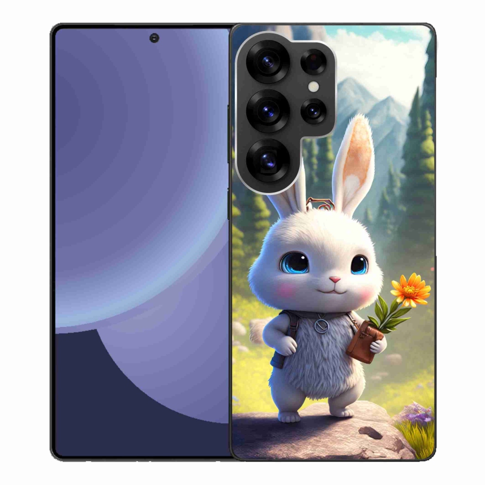 Gél védőhuzat mmCase Samsung Galaxy S25 Ultra készülékhez - aranyos nyuszi