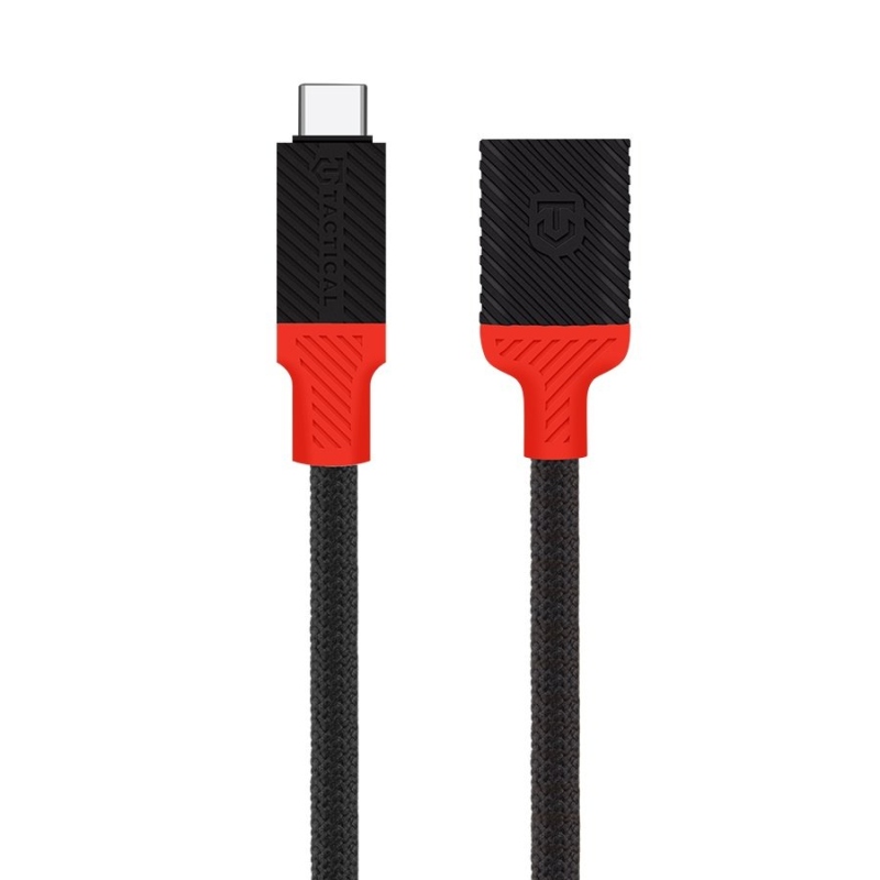 Taktikai Pin4Fun adapter USB-C/Lightning 0,1m Fekete/Vörös