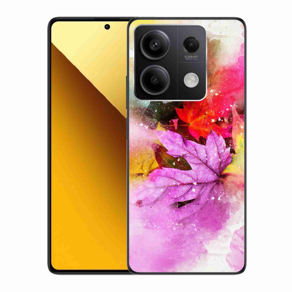 Gél borítás mmCase a Xiaomi Redmi Note 13 5G számára - színes levelek