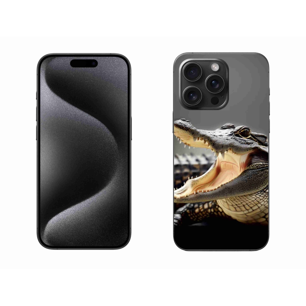 Zselés borítás mmCase iPhone 15 Pro Max készülékhez - krokodil
