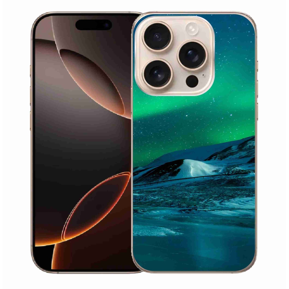 Zselés borítás mmCase iPhone 16 Pro Max készülékhez - sarki fény
