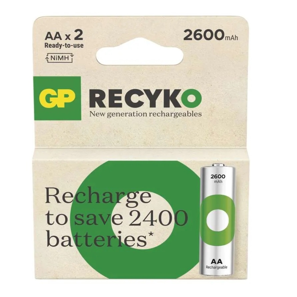 Újratölthető elemek GP ReCyko 2600 AA (HR6) - 2db