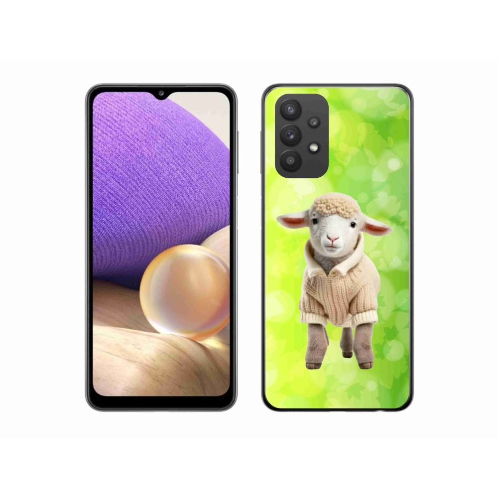 Zselés borítás mmCase Samsung Galaxy A32 5G - bárány pulóverben