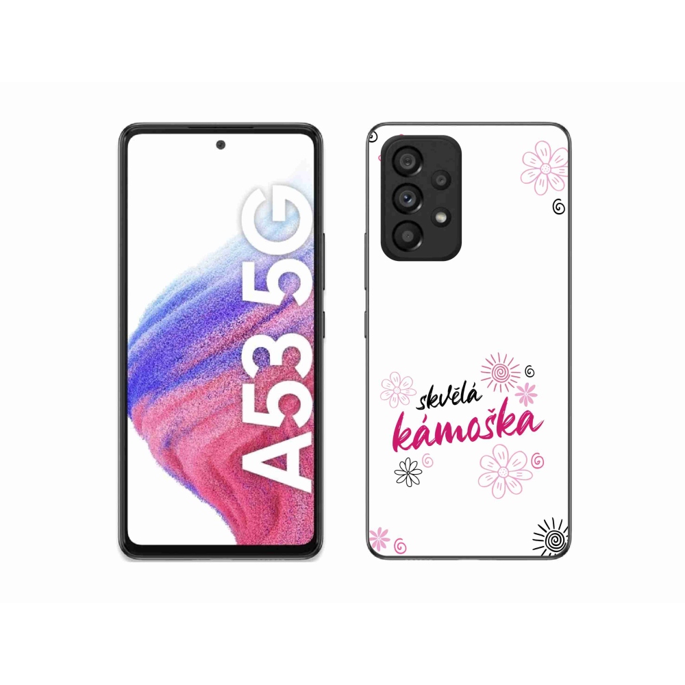 Gél borító mmCase Samsung Galaxy A53 5G - nagyszerű haver fehér háttérrel