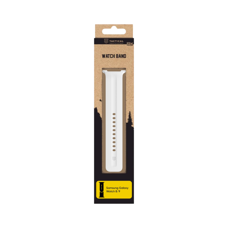 Tactical szilikon karkötő a Samsung Galaxy Watch 8/9-hez, fehér