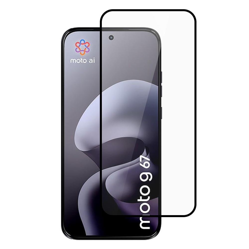 Teljes felületű edzett üveg a Motorola Moto G87 5G/G77 5G/G67 5G mobiltelefonhoz