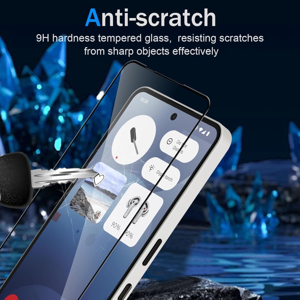 Teljes képernyő edzett üveg a Nothing Phone (4a) számára