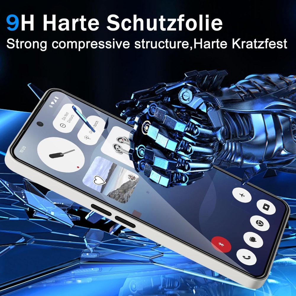 Teljes képernyő edzett üveg a Nothing Phone (4a) számára