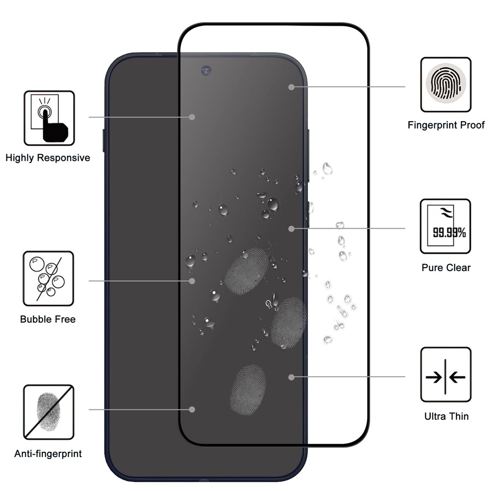 Teljes képernyő edzett üveg a OnePlus 15 5G-nél