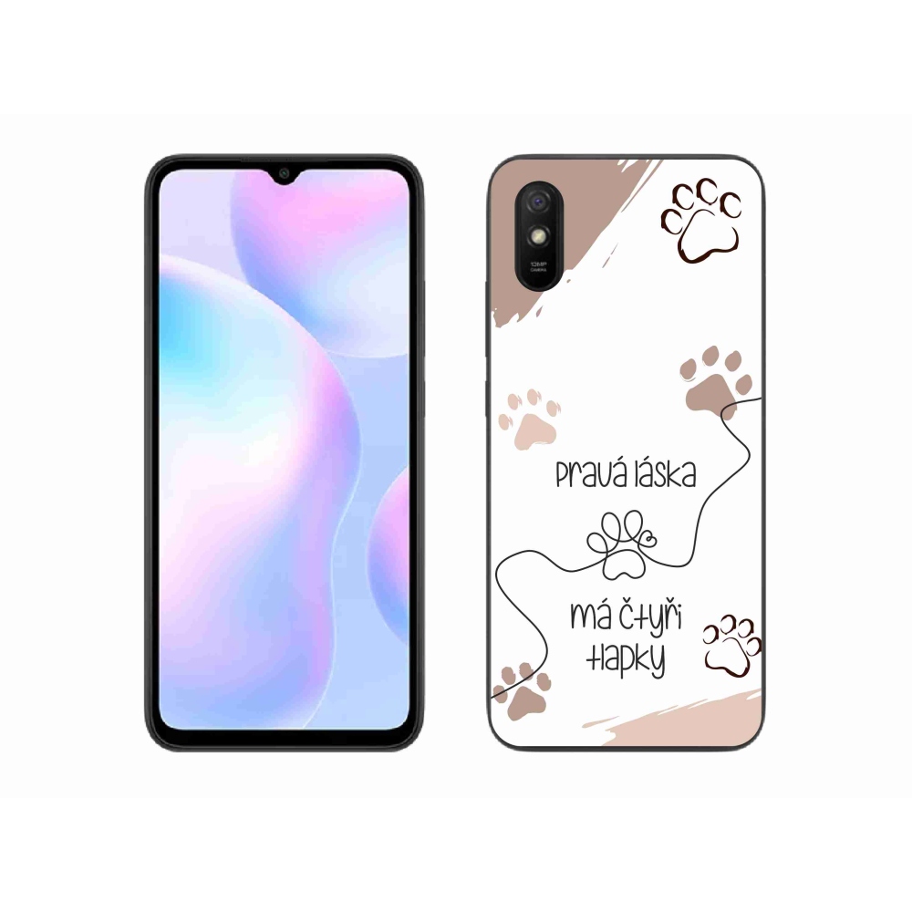 Gél borítás mmCase a Xiaomi Redmi 9A számára - kutya motívum 1 fehér háttér