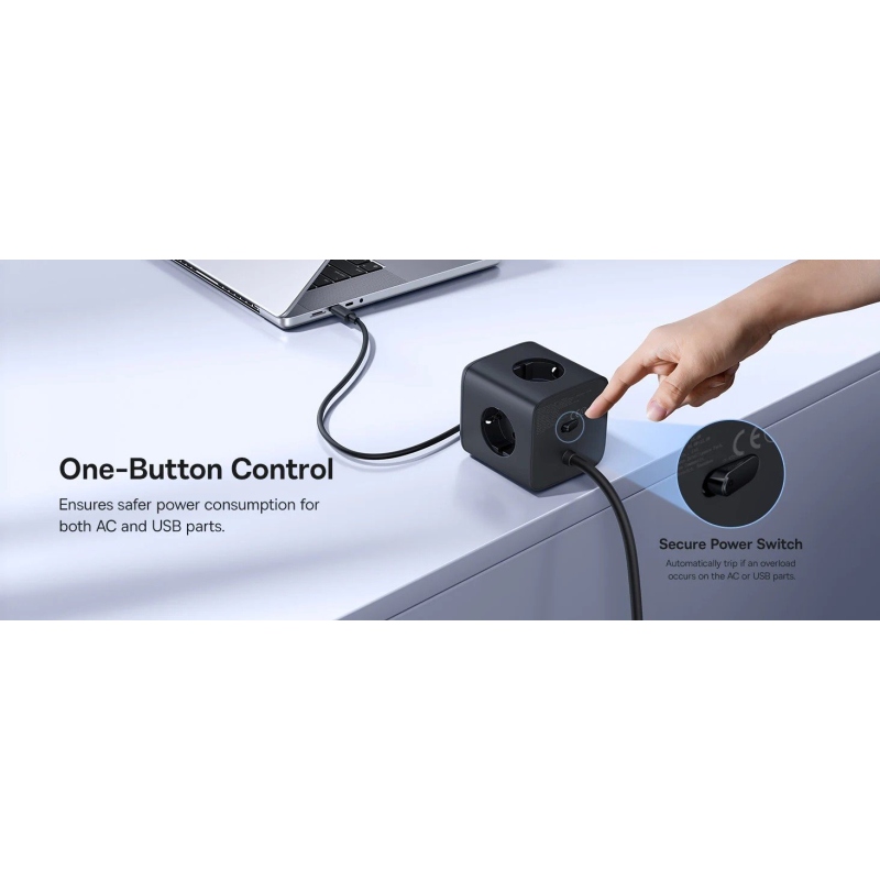 Baseus EnerFill FA11 6in1 Power Cube 67W kozmikus fekete