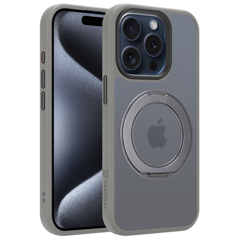 Tactical MagForce Hyperstand tok az Apple iPhone 15 Pro-hoz, világosszürke