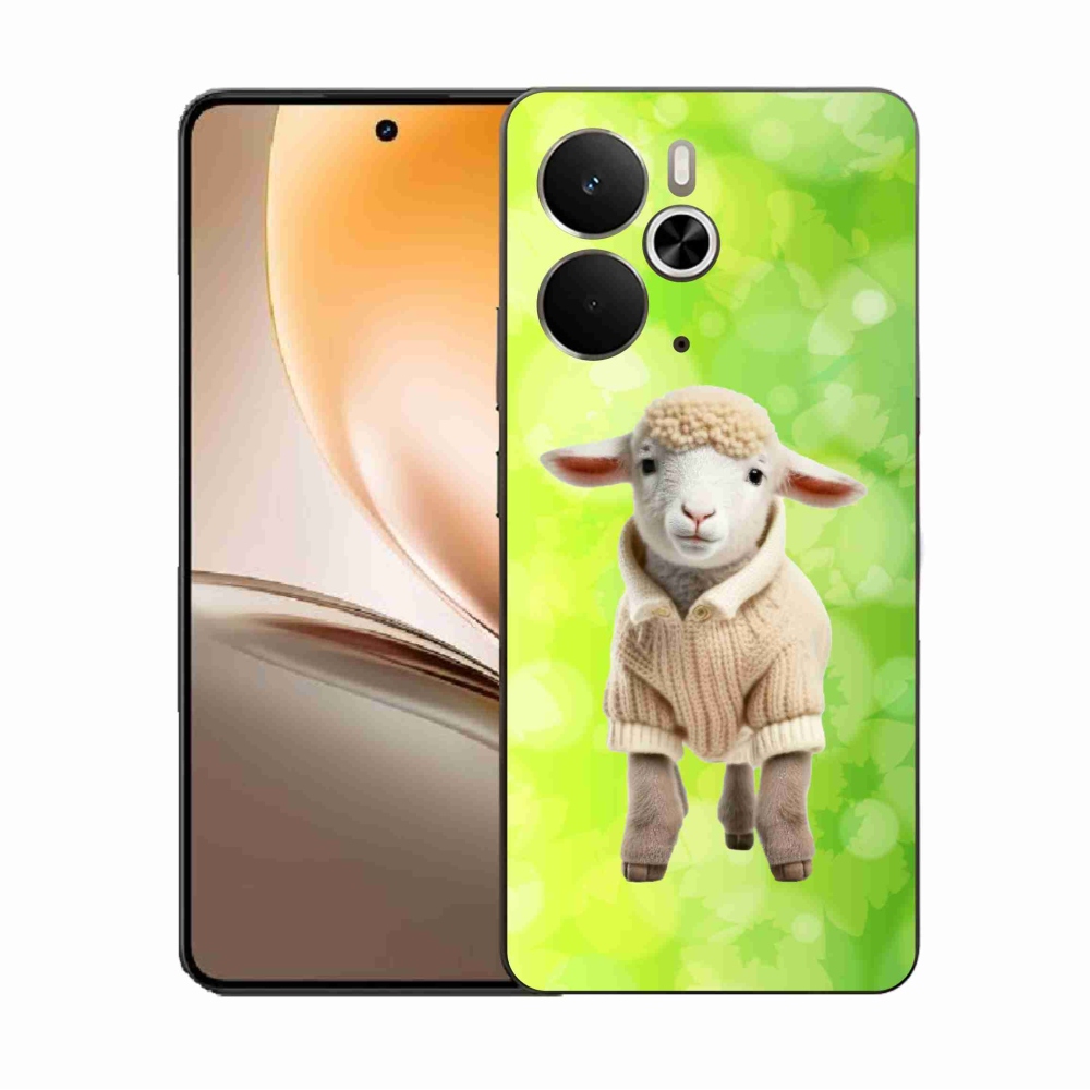 Gél borítás mmCase a Realme 14 5G/14T 5G számára - bárány pulóverben