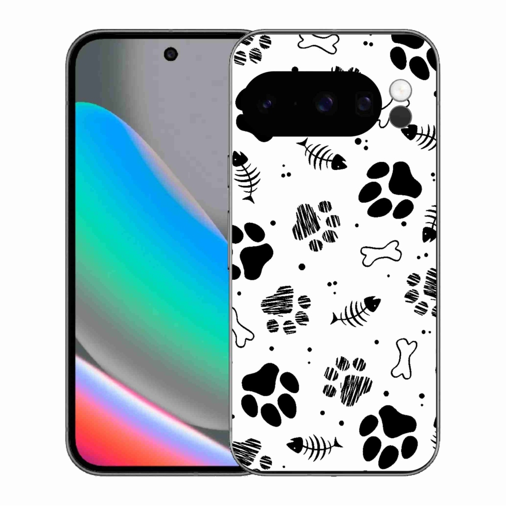 Gél borítás mmCase a Google Pixel 10 Pro számára - kutyamancsok 1