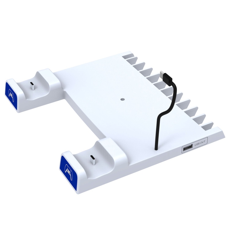 iPega P5S009 Többfunkciós töltőállvány PS5 Slim fehér színű PS5 Slimhez